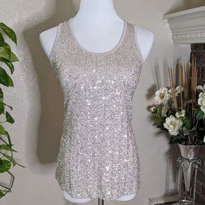 INC Sequin Racerback Tank Top